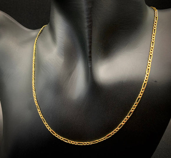 10k Gold Figaro Necklace 2.5mm
