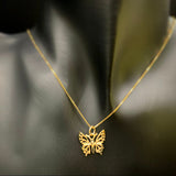 10K Gold Butterfly Pendant,Gold Butterfly Pendant, Butterfly Pendant, Butterfly Jewelery, Butterfly Necklace